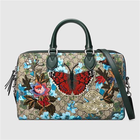 gucci floral print purse